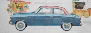 Borgward Isabella Modelprogram 1957 Carbrochure (9221)